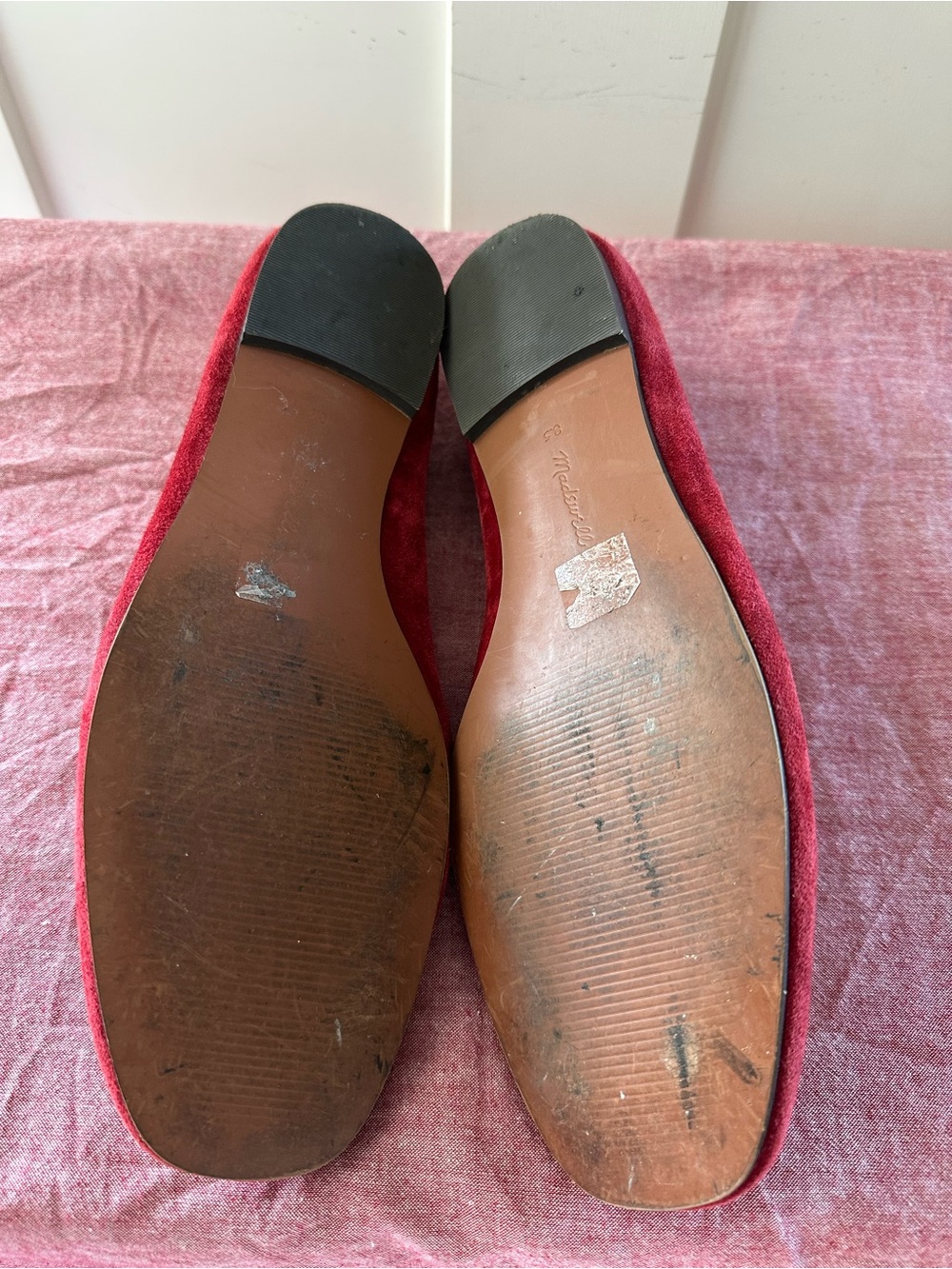Madewell Greta Mary Jane Ballet Flats in Port Red - Picture 8 of 9